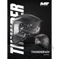 Мотошлем MT Thunder 4 SV Wawes B2 матовый серый S
