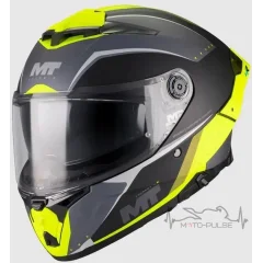 Мотошлем MT Thunder 4 R SV Wind Tunnel B3 матовый черный/желтый (M)