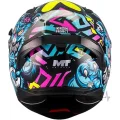 Мотошлем MT Braker SV Crazy Teddy B7 синий/желтый (L)
