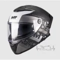 Мотошлем MT Thunder 4 SV Wawes B2 матовый серый S