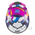 Мотошлем MT Thunder 4 R SV Pipen C8 белый/розовый (S)