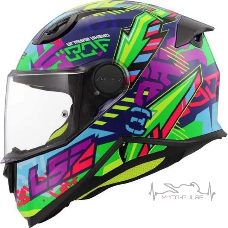 Мотошлем детский LS2 FF812 Kid Svent Blue Green S