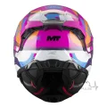 Мотошлем MT Thunder 4 R SV Pipen C8 белый/розовый (S)