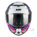 Мотошлем MT Thunder 4 R SV Pipen C8 белый/розовый (S)