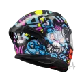 Мотошлем MT Braker SV Crazy Teddy B7 синий/желтый (L)