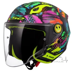Мотошлем детский LS2 OF622 Funny 2 Joy Black S
