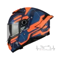 Мотошлем MT Thunder 4 SV Lumex C24 матовый оранжевый/синий (L)