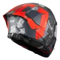 Мотошлем MT Thunder 4 R SV Сanvas C5 матовый серый/красный (S)