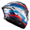 Мотошлем MT Thunder 4 R SV Relevant C5 синий/белый/красный (M)