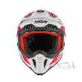 Мотошлем NOX N634 Storm красный/белый/черный (S)