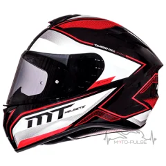 Мотошлем MT Targo Interact White/Black/Red (Размер: XL)