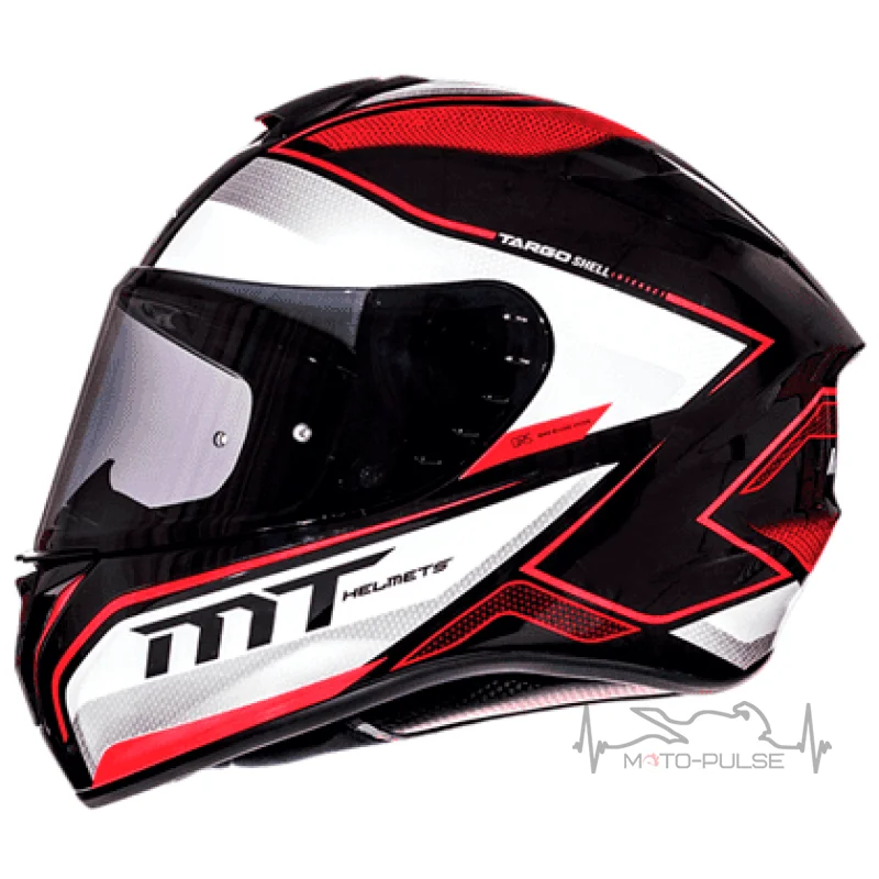 Мотошлем MT Targo Interact White/Black/Red (Размер: XL)