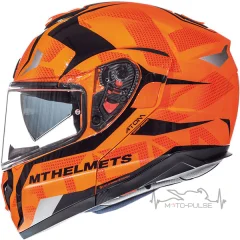 Мотошлем Flip-up MT Atom Divergence Orange/Black ( XS)