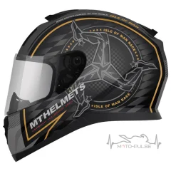 Мотошлем MT Thunder Isle of man Black/Silver (Размер: L)