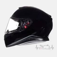 Мотошлем интеграл MT Thunder Solid Black Gloss (L) MP