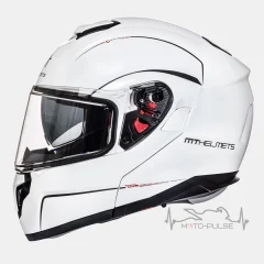 Мотошлем  MS MT Atom White Gloss L