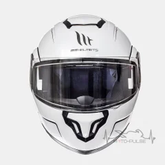 Мотошлем Flip-up MT Helmets ATOM SV Solid Gloss White XS