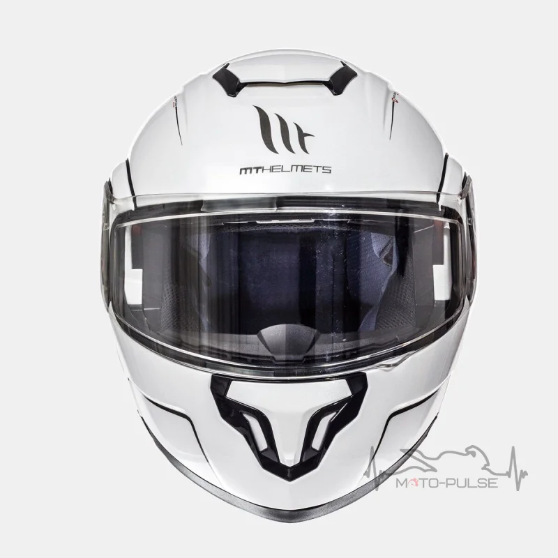 Мотошлем Flip-up MT Helmets ATOM SV Solid Gloss White XS
