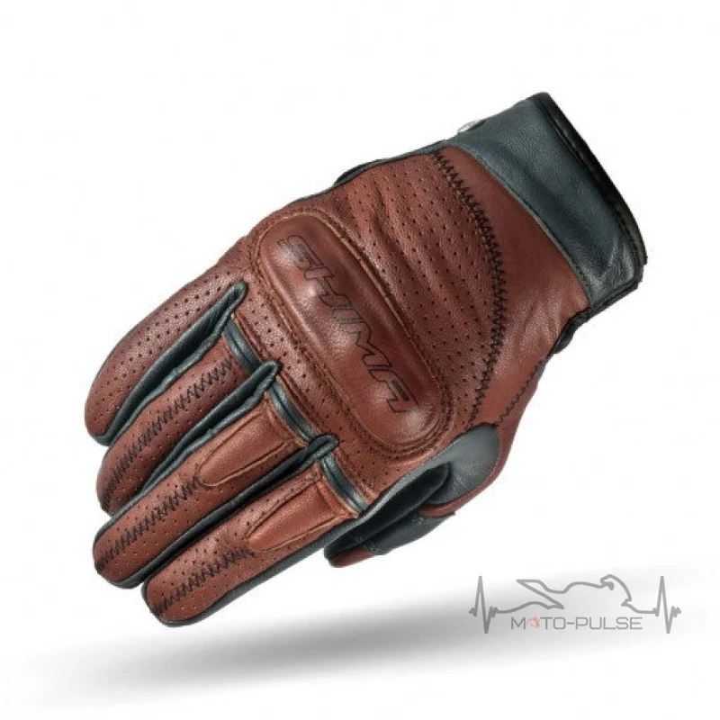 Мотоперчатки кожанные Shima Caliber Brown L