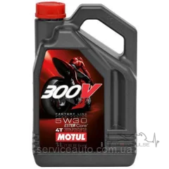 Моторное масло Motul 300V 4T FACTORY LINE ROAD RACING SAE 5W30 (4L)