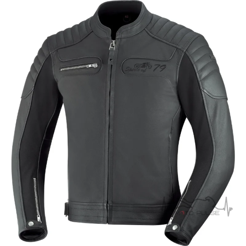 Мотокуртка Мужская кожаная IXS Quentin Black (48)