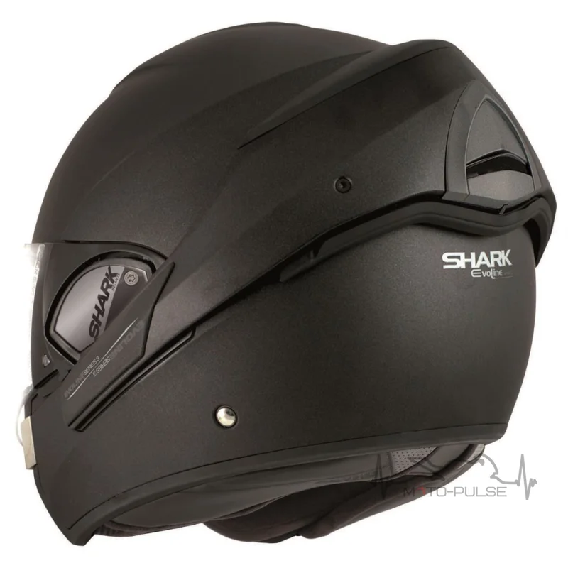 Мотошлем Flip-up Shark evoline 3 Black matt (XXL)