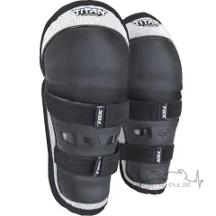 Детские наколенники FOX PeeWee Titan Knee/Shin [Black/Silver]
