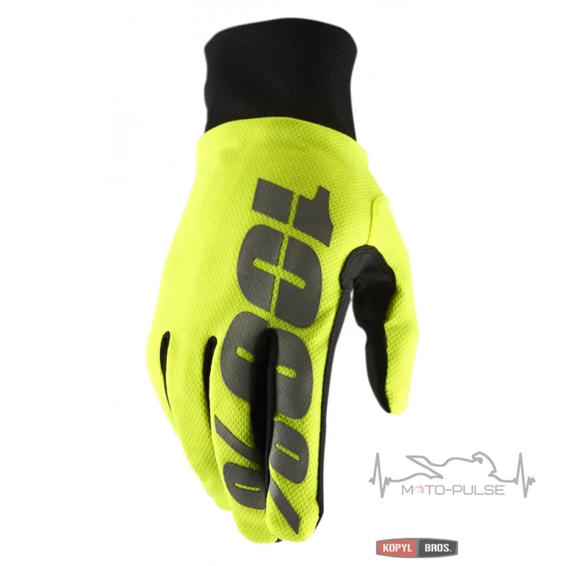 Мотоперчатки Эндуро RIDE 100% BRISKER Hydromatic Waterproof Yellow XL