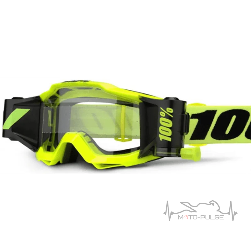 Очки кроссовые 100% Accuri Forecast Yellow Clear Leans