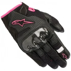 Мотоперчатки женские Alpinestars Stella SMX-1 Air V2 кожа/текстиль Black/pink (XS) K
