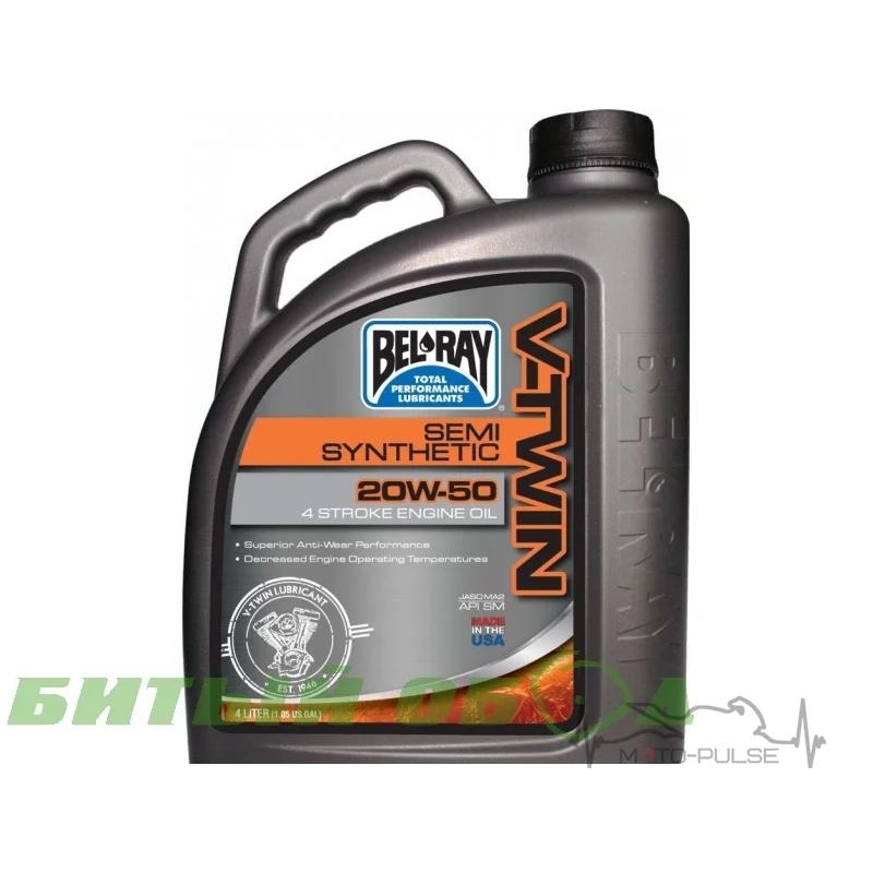 Моторное масло Bel-Ray V-TWIN SEMI-SYNTHETIC 20w50 4T [1л]
