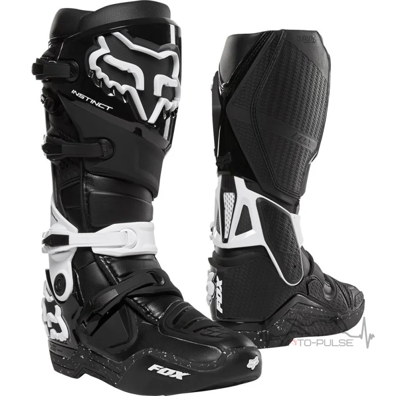 Мотоботы FOX Instinct Boot [BLACK/WHITE] (Size:M11/45)