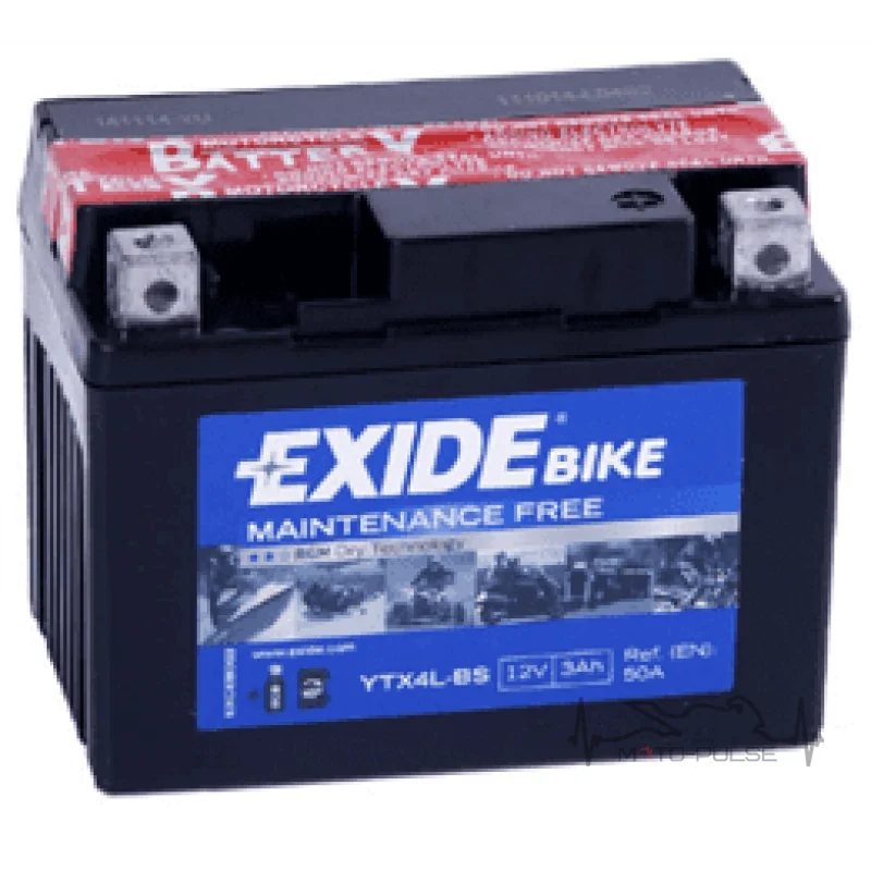Аккумулятор 4А EXIDE ETX4L-BS = YTX4L-BS
