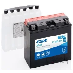 Аккумулятор 12А EXIDE ET14B-BS = YT14B-BS 150*70*145