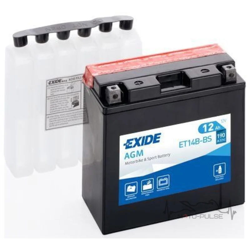 Аккумулятор 12А EXIDE ET14B-BS = YT14B-BS 150*70*145