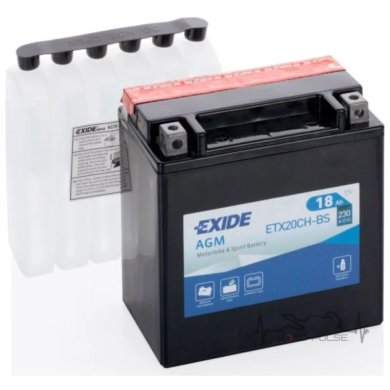 Аккумулятор 18А EXIDE ETX20CH-BS = YTX20CH-BS 150*80*160