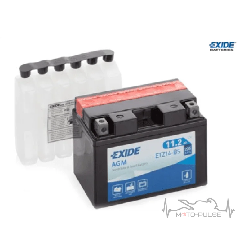 Аккумулятор 11,2 А EXIDE ETZ14-BS = YTZ14-BS 150*87*110 