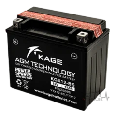 Аккумулятор 12А KAGE KGX12-BS 150*87*130
