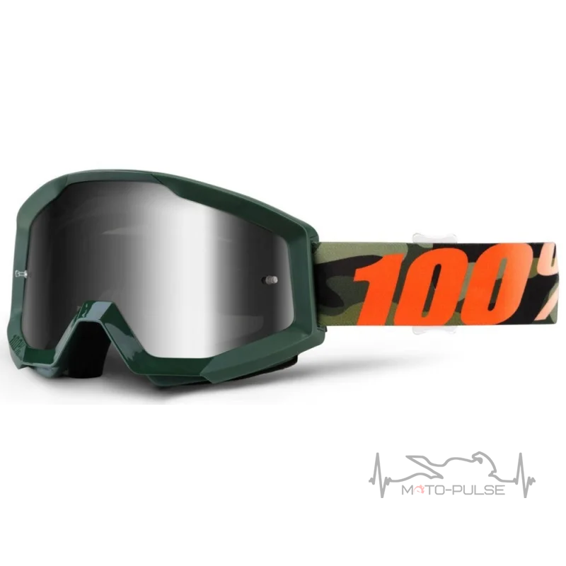 Очки кроссовые 100% STRATA Goggle Huntsitan - Clear Lens