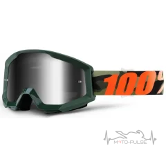Очки кроссовые 100% STRATA Goggle Huntsitan - Clear Lens