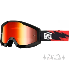 Очки кроссовые 100% STRATA Goggle Slash - Mirror dark Lens
