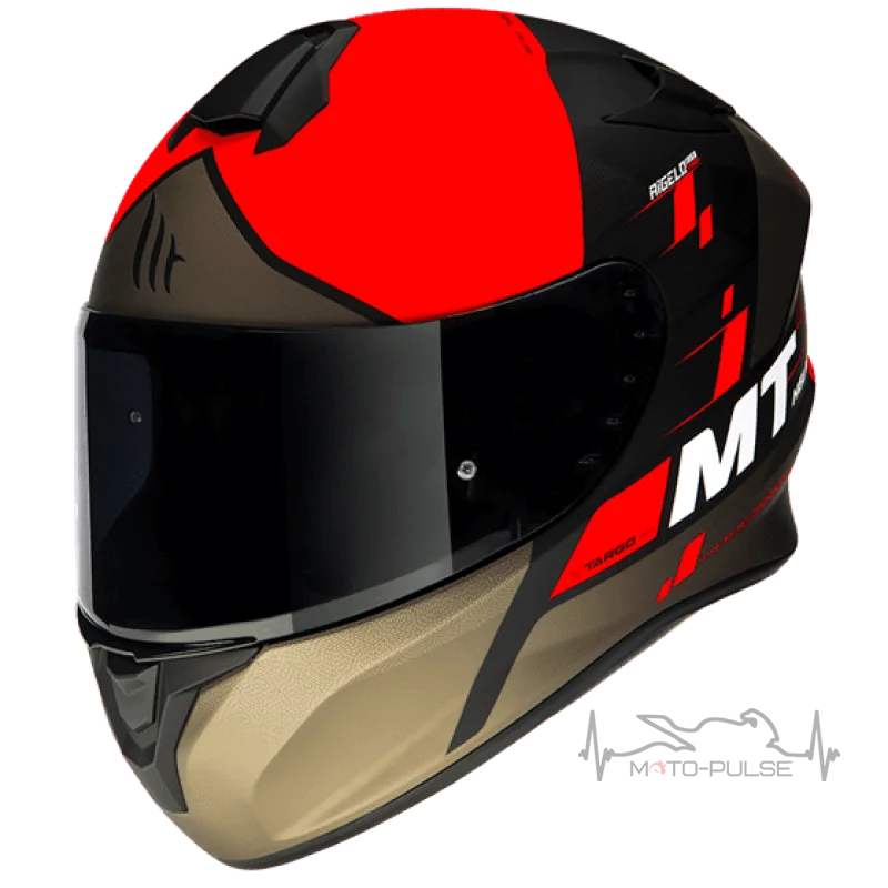 Мотошлем MT Targo Rigel Matt Red/Black/Brown (XL) 