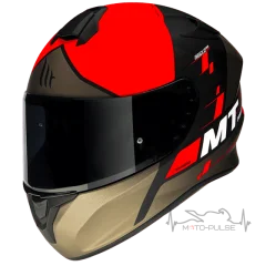 Мотошлем MT Targo Rigel Matt Red/Black/Brown (XL) 