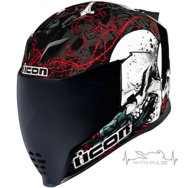 Мотошлем Icon Airflite Skull 18 Black (M) K