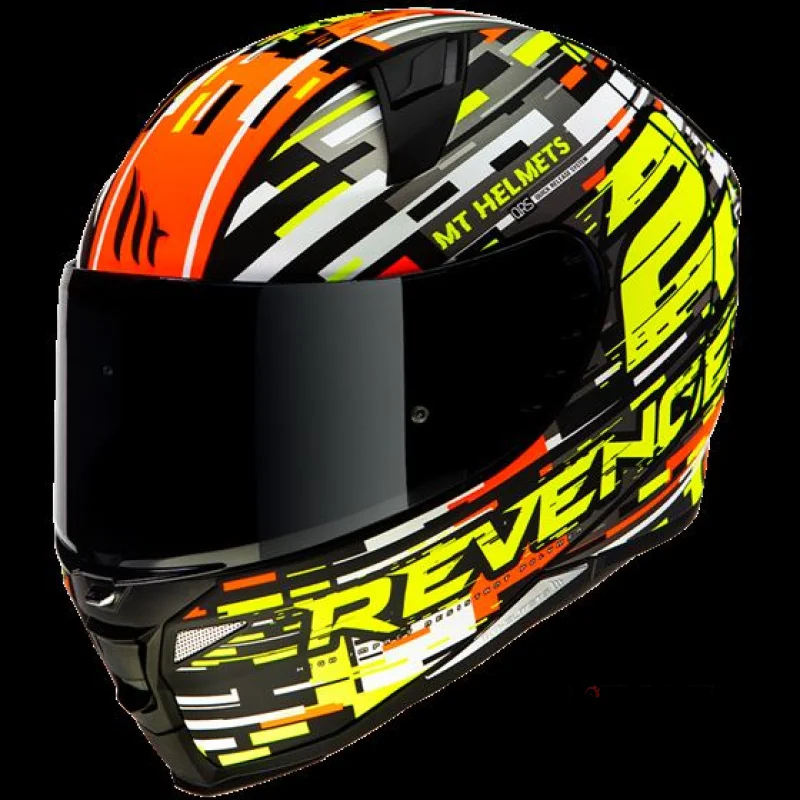 Мотошлем MT Revenge 2 Baye Gloss Pearl Fluor Orange (XL) MM