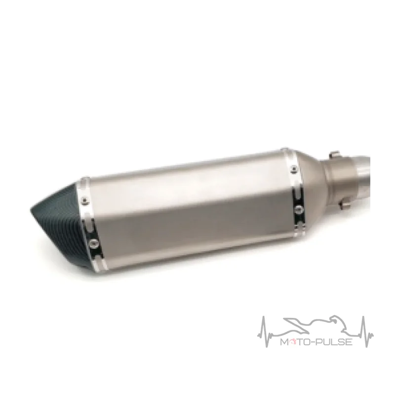 Прямоток 370*105mm (нержавейка, три-овал, серебро,#1)