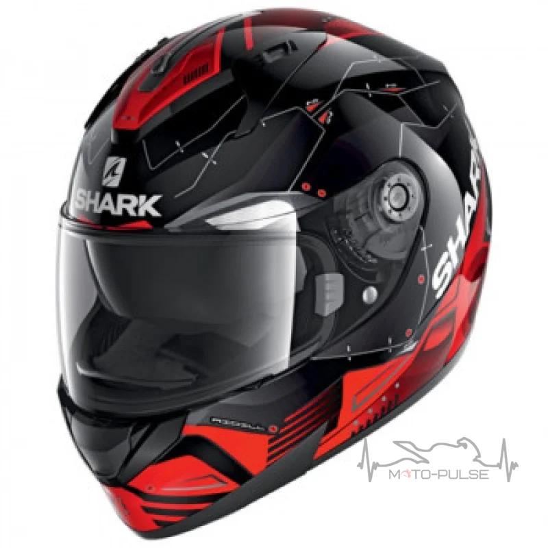 Мотошлем Shark Ridill 1.2 MECCA black/red/silver (M)