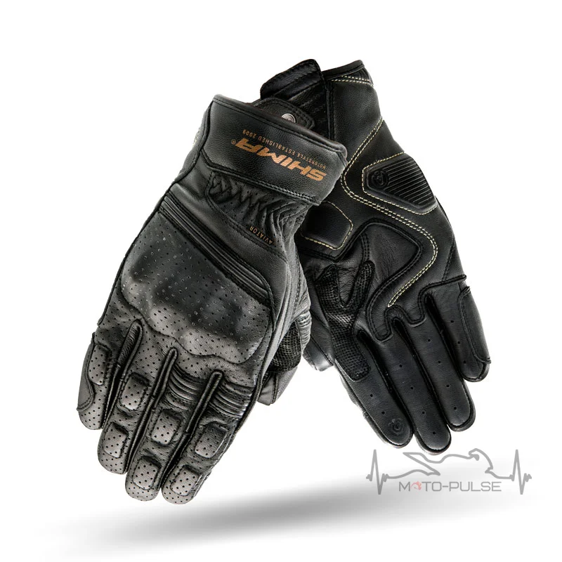 Мотоперчатки кожанные Shima Aviator Black S