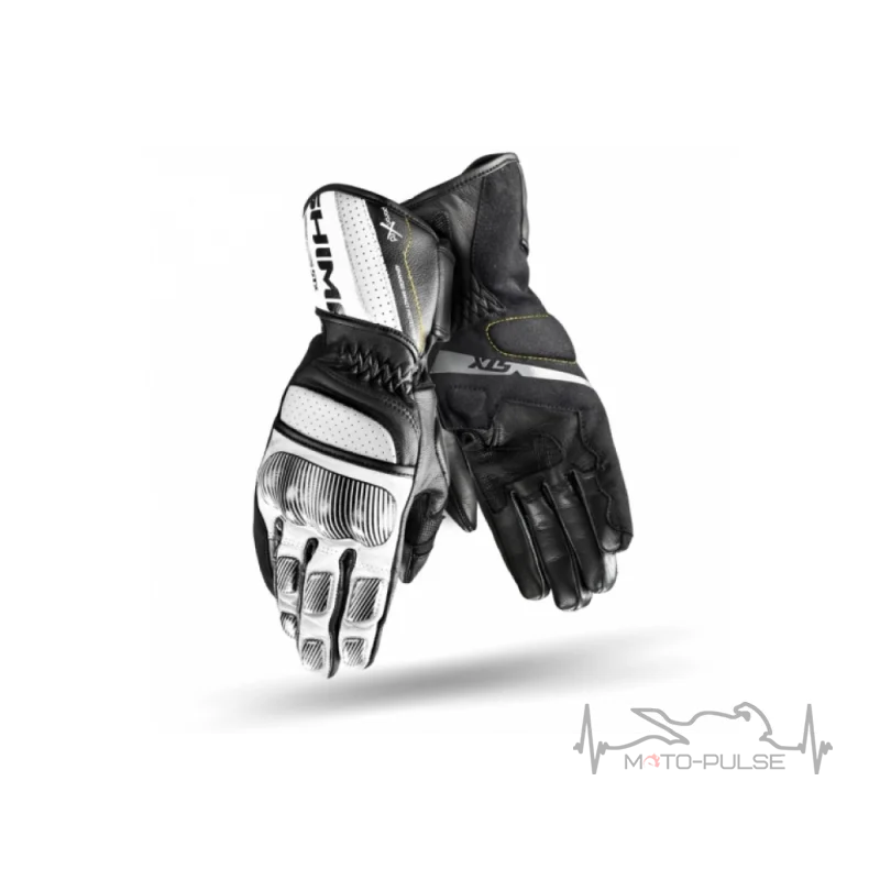 Мотоперчатки кожанные Shima STX white (SALE) M