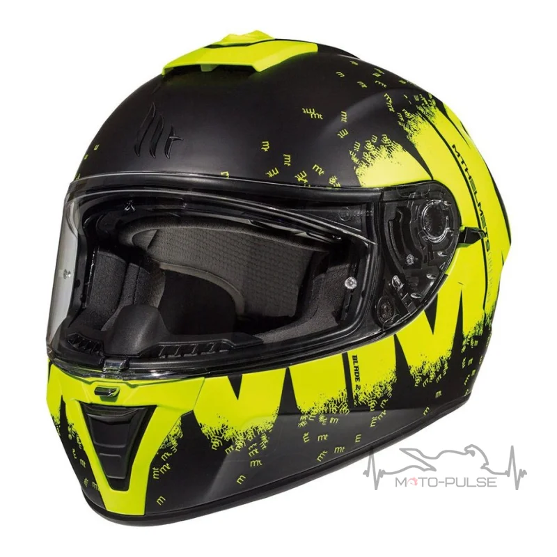   Мотошлем MT Blade Oberon Yellow/Black (Размер: XL)